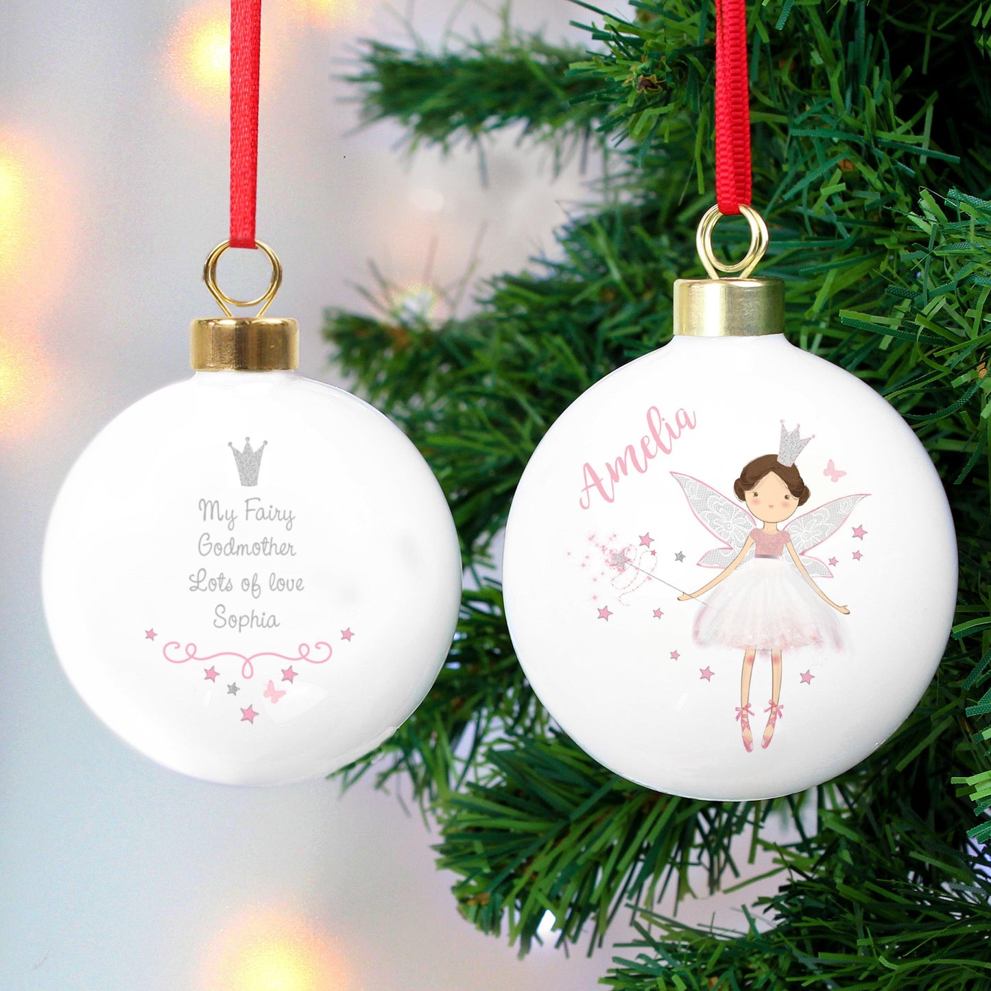 Personalised Fairy Princess Bauble