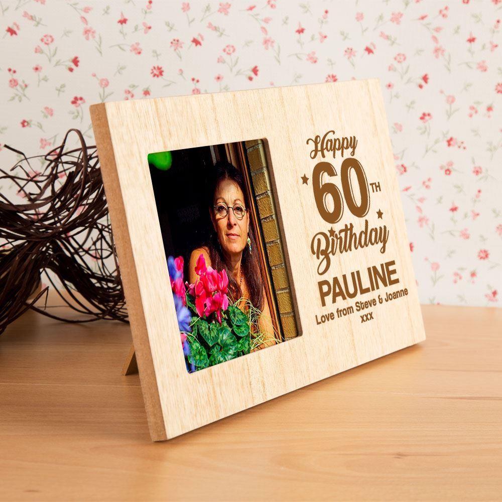 Personalised 60th Birthday Photo Frame