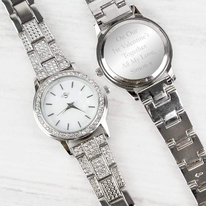 Personalised Diamante Ladies Watch - Myhappymoments.co.uk