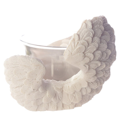 2 x Angel's Wings Tea Light and Votive Candle Holders