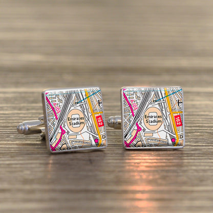 Football Stadium Map Cufflinks