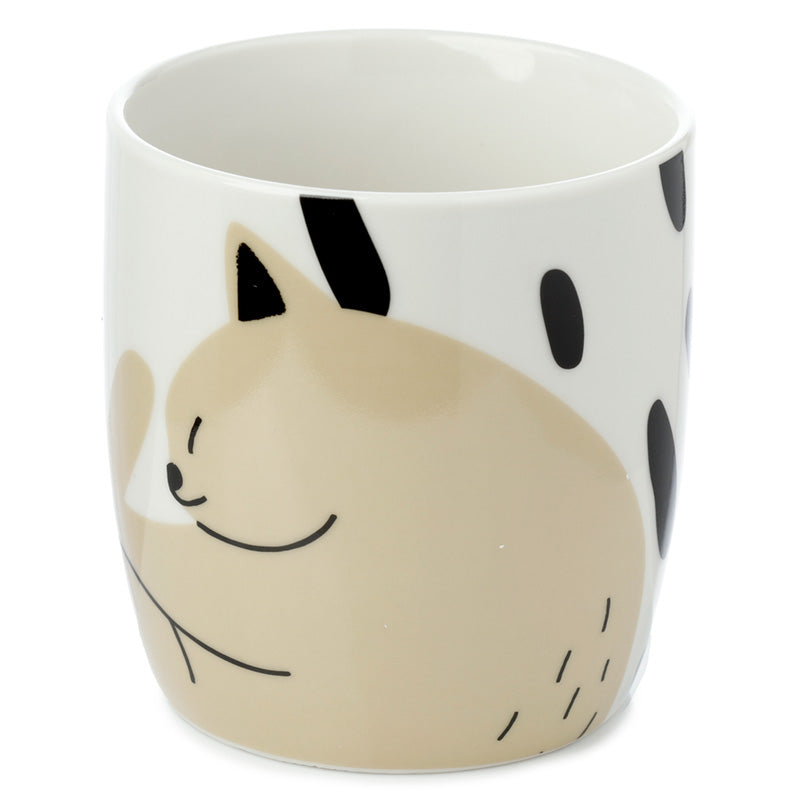 Cat's Life Porcelain Mug Set