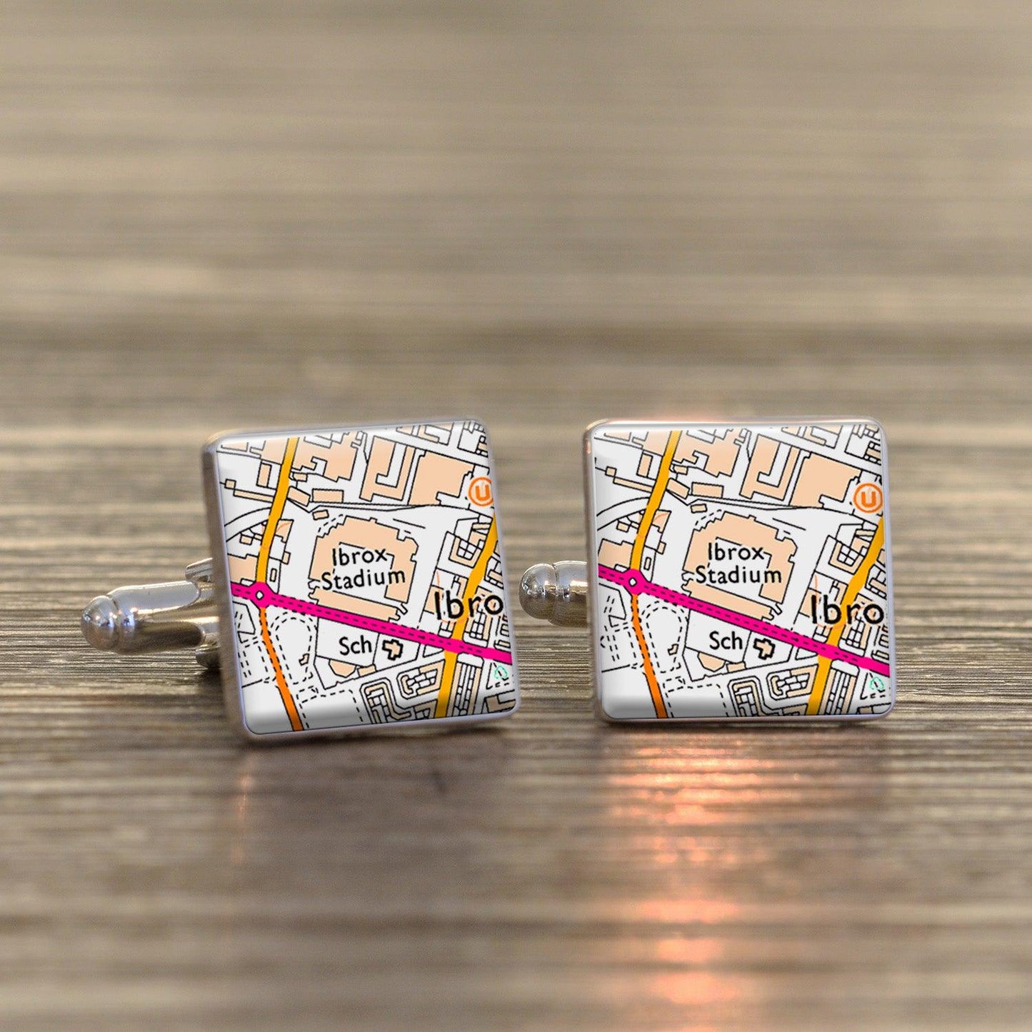 Football Stadium Map Cufflinks