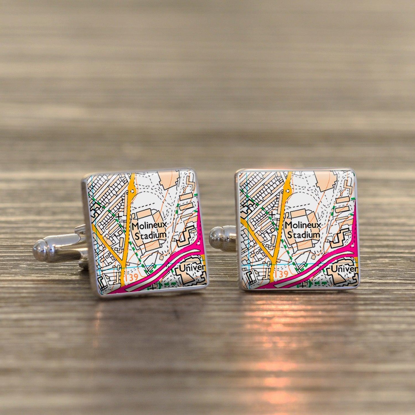 Football Stadium Map Cufflinks