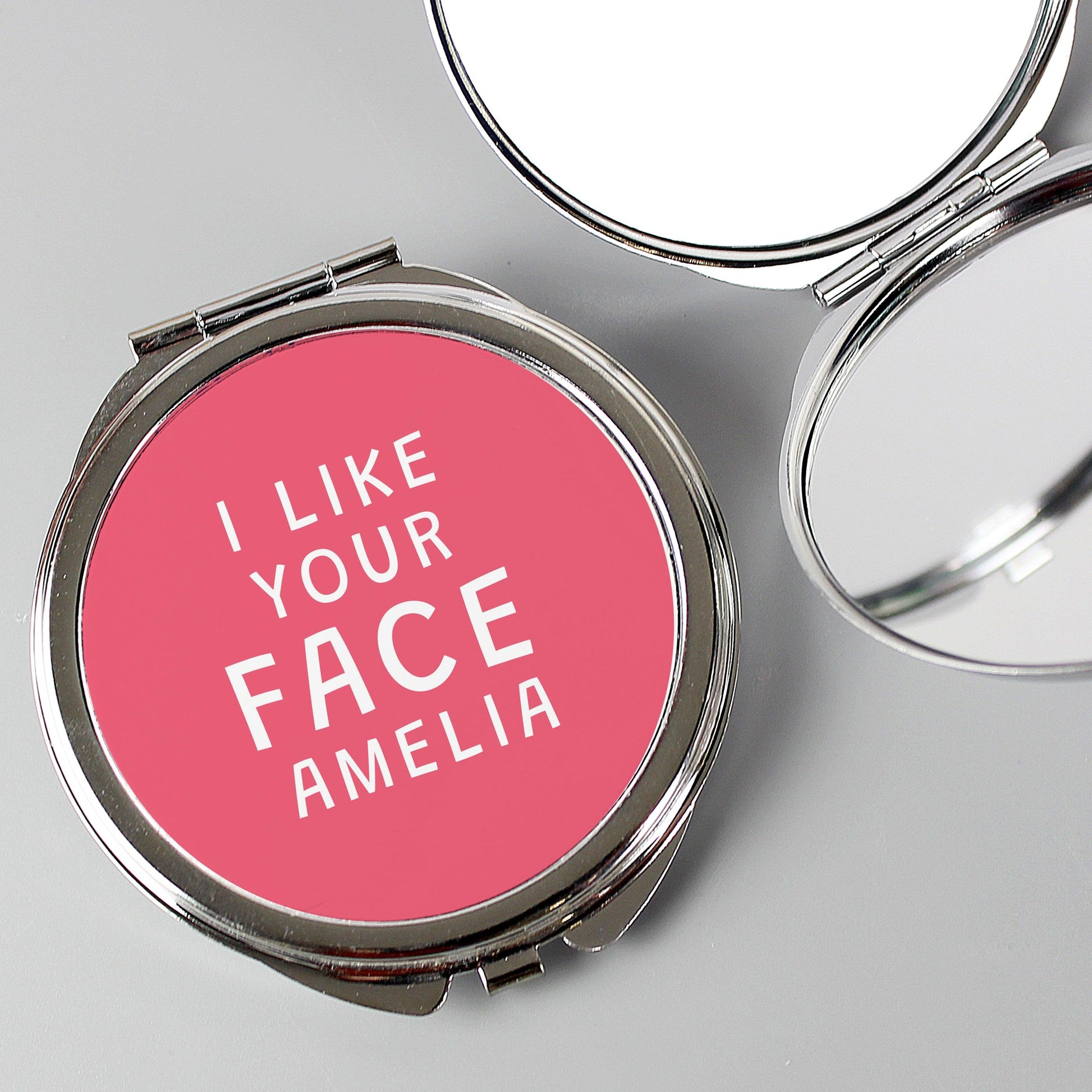 Personalised I Like Your Face Compact Mirror