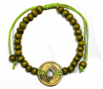 Good Luck Feng-Shui Bracelet - Lime Green