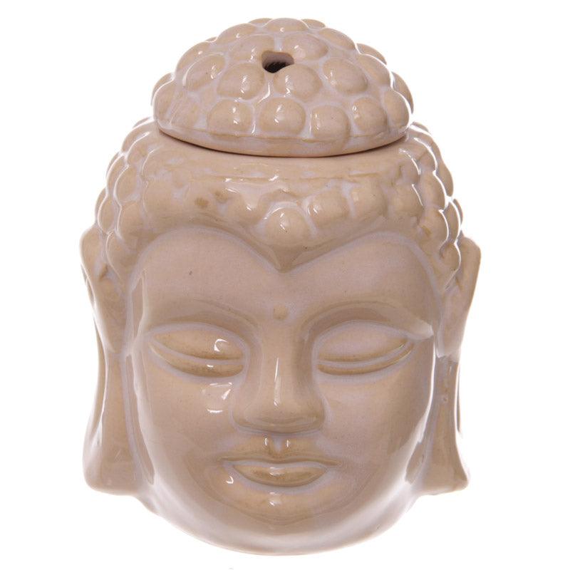 Crackle Glaze Thai Buddha Head Ceramic Oil Burner