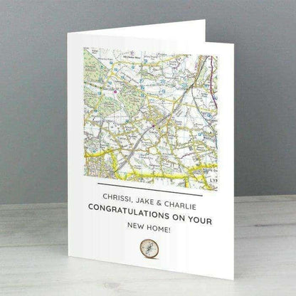 Personalised Special Location Map Card - Myhappymoments.co.uk