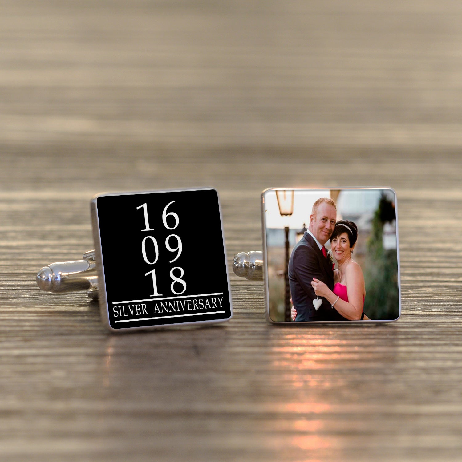 Personalised Special Date Photo Cufflinks - Myhappymoments.co.uk