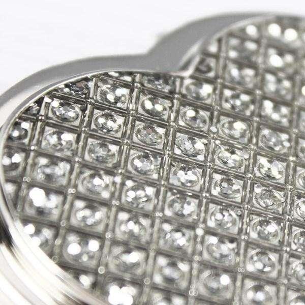 Personalised Diamante Heart Compact Mirror - Myhappymoments.co.uk