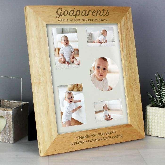 Engraved Godparents Photo Frame - Myhappymoments.co.uk