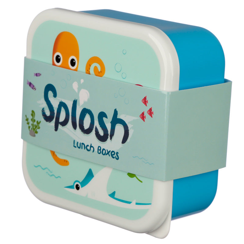 Sealife Design Plastic Lunch Boxes Set of 3 - Myhappymoments.co.uk