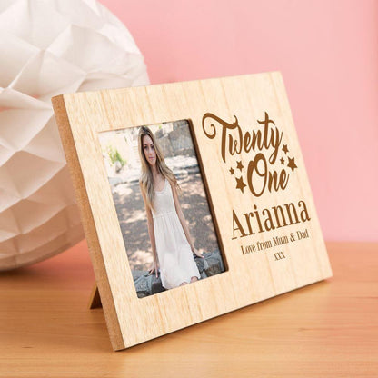 Personalised 21st Birthday Photo Frame