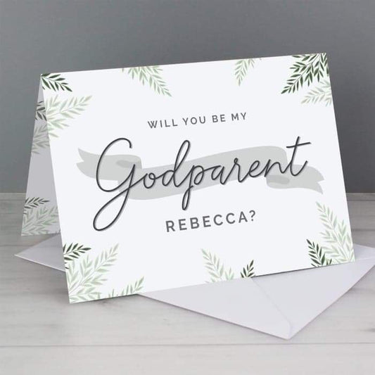 Personalised Godparent Card - Myhappymoments.co.uk