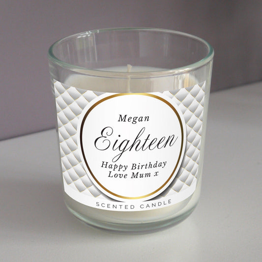 Personalised Opulent Scented Jar Candle