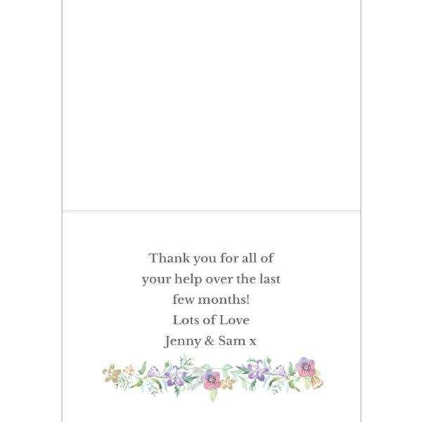 Personalised Thank You For Being My Maid Of Honour Card - Myhappymoments.co.uk