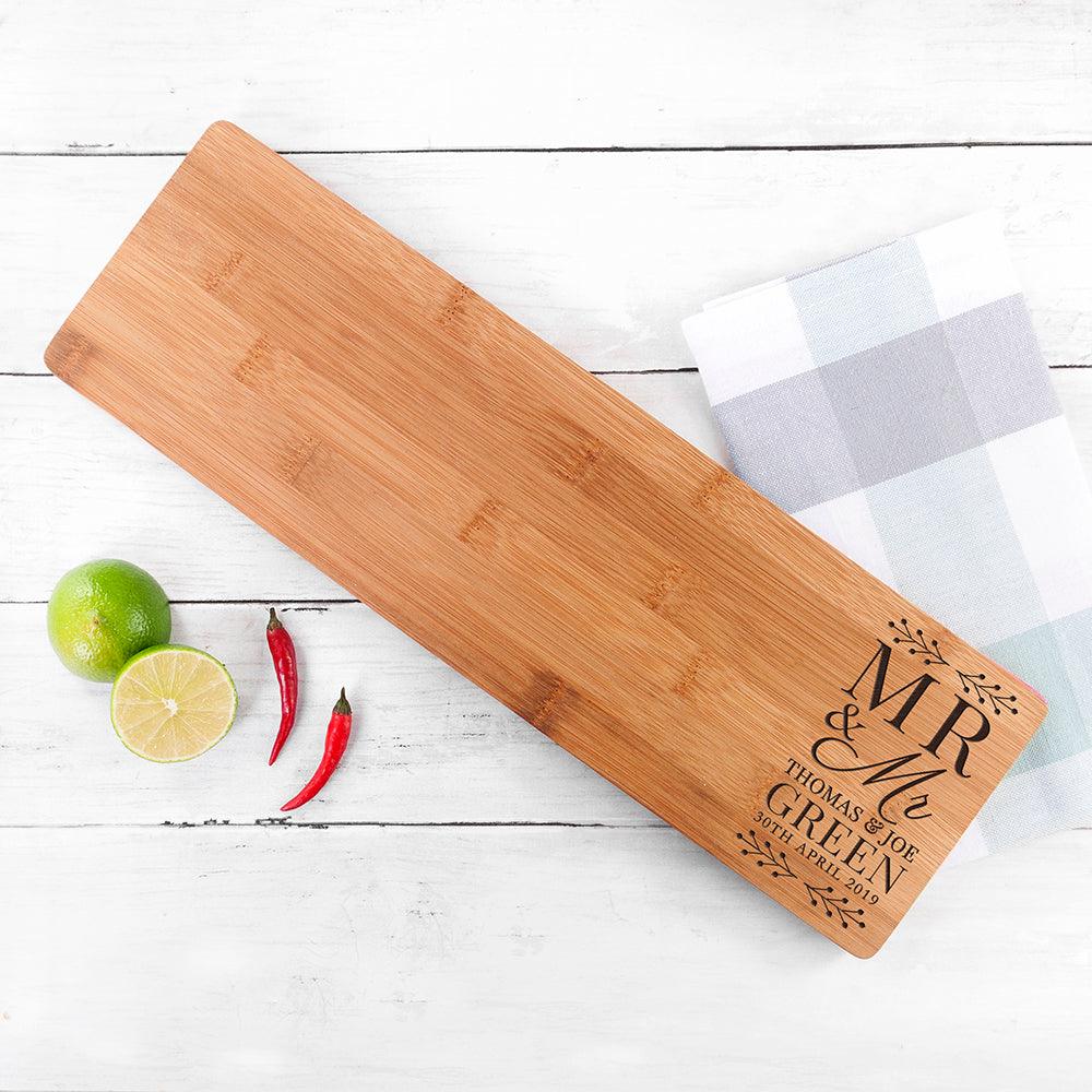 Personalised Wedding Wooden Serving Board