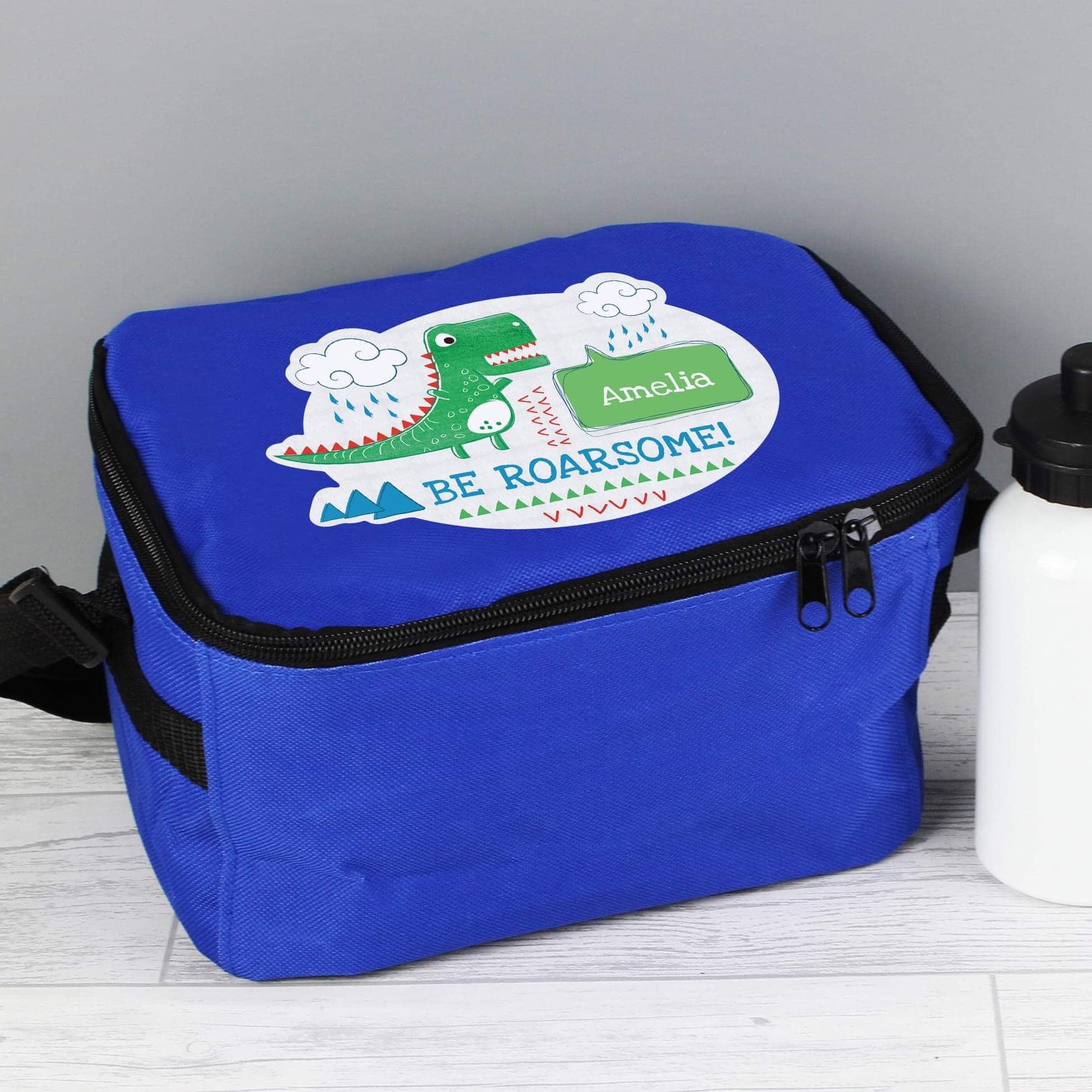 Personalised Be Roarsome Dinosaur Lunch Bag - Myhappymoments.co.uk