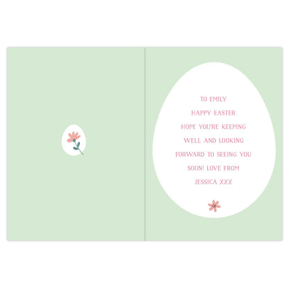 Personalised Happy Easter Springtime Card