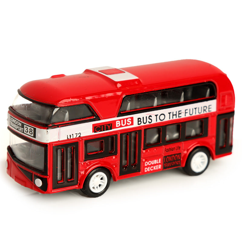 City Bus Pull Back Action Toy