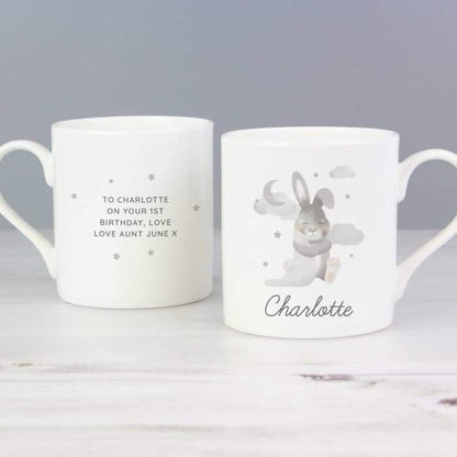 Personalised Baby Bunny Balmoral Mug - Myhappymoments.co.uk