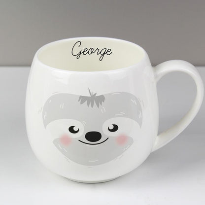 Personalised Cute Sloth Shape Mug