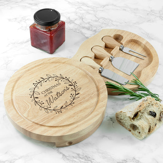 Personalised Classic Family Christmas Cheese Set