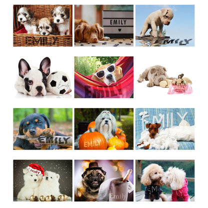 Personalised A4 Barking Mad Dog Calendar