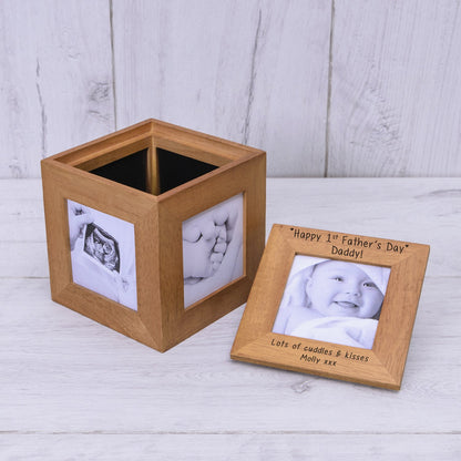 Personalised Happy 1st Father's Day Daddy Photo Keepsake Box