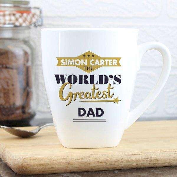 Personalised World's Greatest Latte Mug - Myhappymoments.co.uk