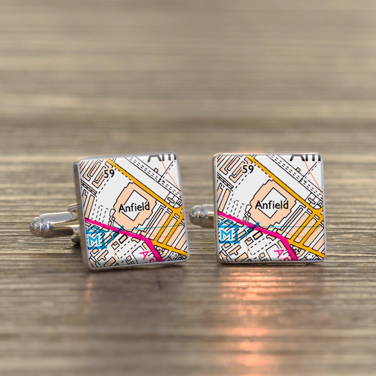 Football Stadium Map Cufflinks