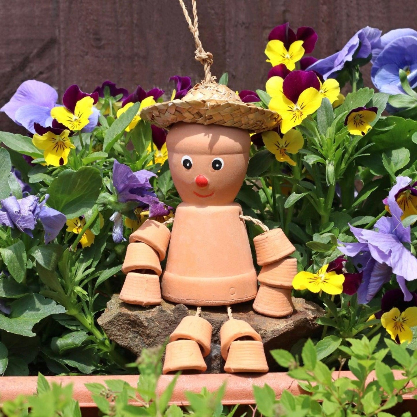 Small Terracotta Pot Man