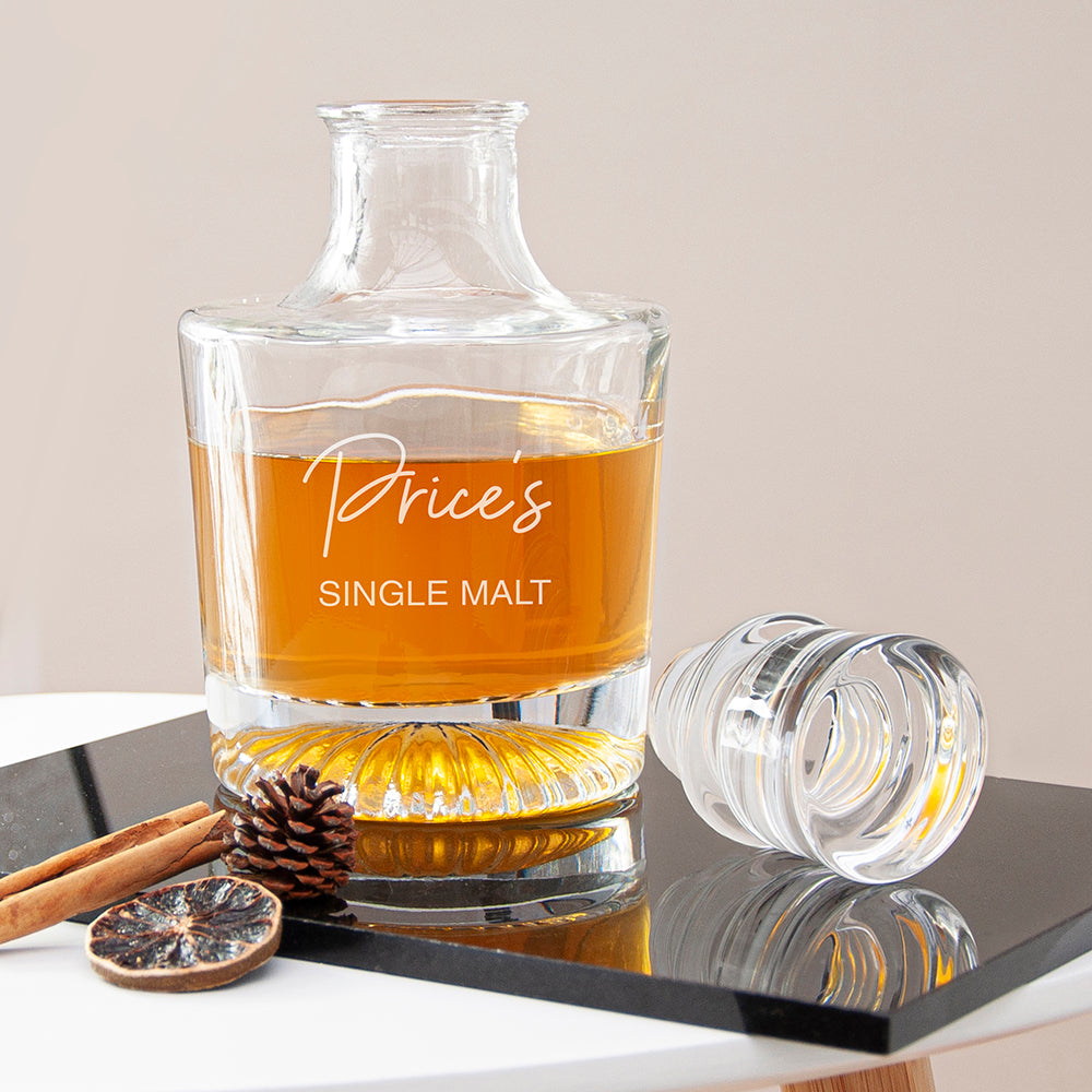 Personalised Elegance Signature Round Decanter