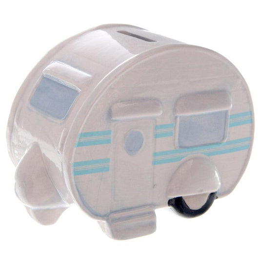 Novelty Ceramic Caravan Money Box