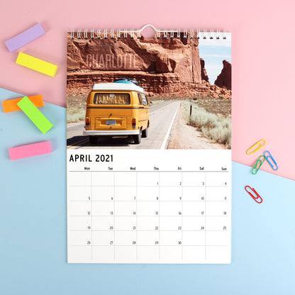 Personalised A4 Great Outdoors Calendar 2021