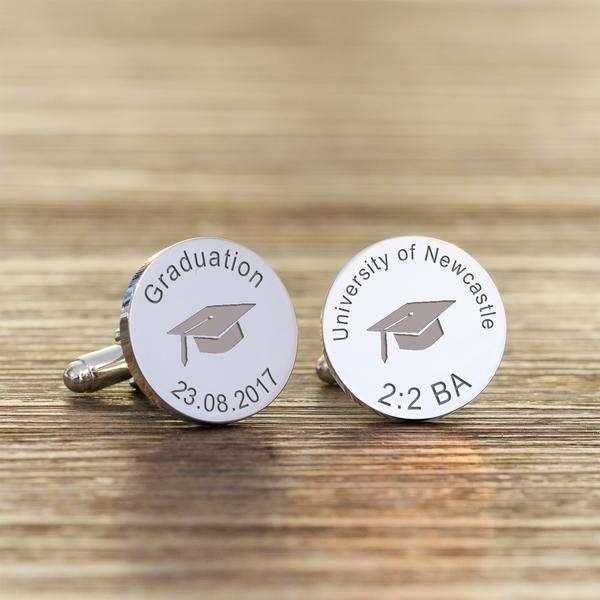 Personalised Graduation Cufflinks - Myhappymoments.co.uk