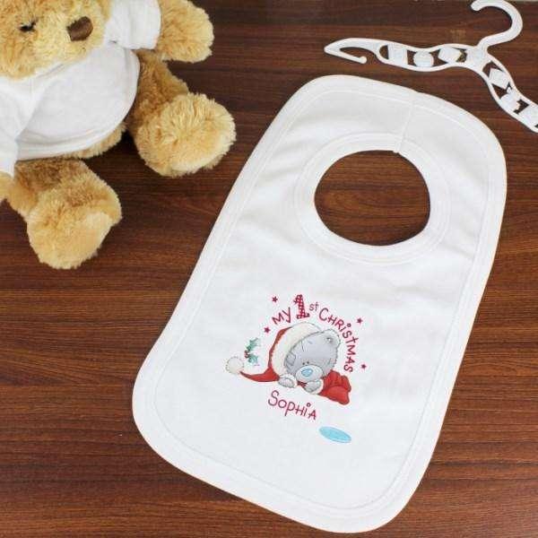 Personalised Me To You My 1st Christmas Baby Bib - Myhappymoments.co.uk