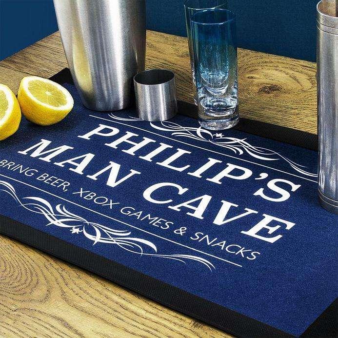 Personalised Gentlemen's Man Cave Bar Runner - Myhappymoments.co.uk