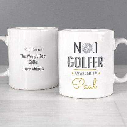 Personalised No.1 Golfer Mug - Myhappymoments.co.uk