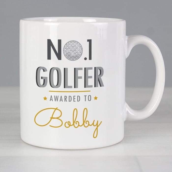 Personalised No.1 Golfer Mug - Myhappymoments.co.uk