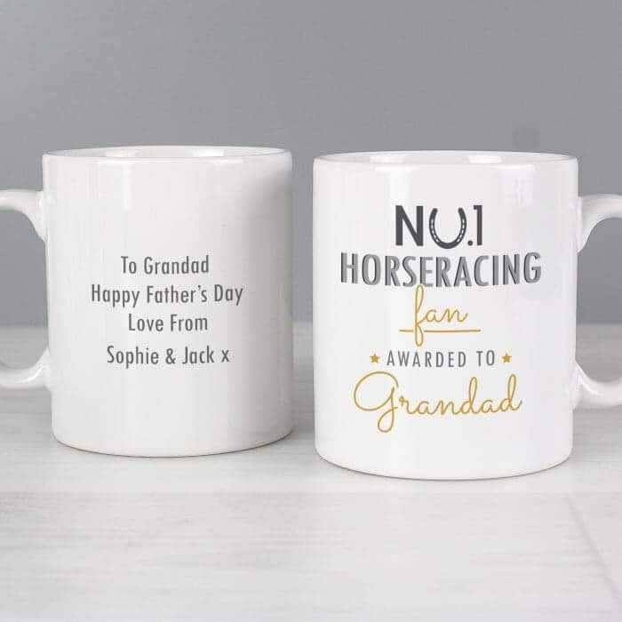 Personalised No.1 Horseracing Fan Mug - Myhappymoments.co.uk