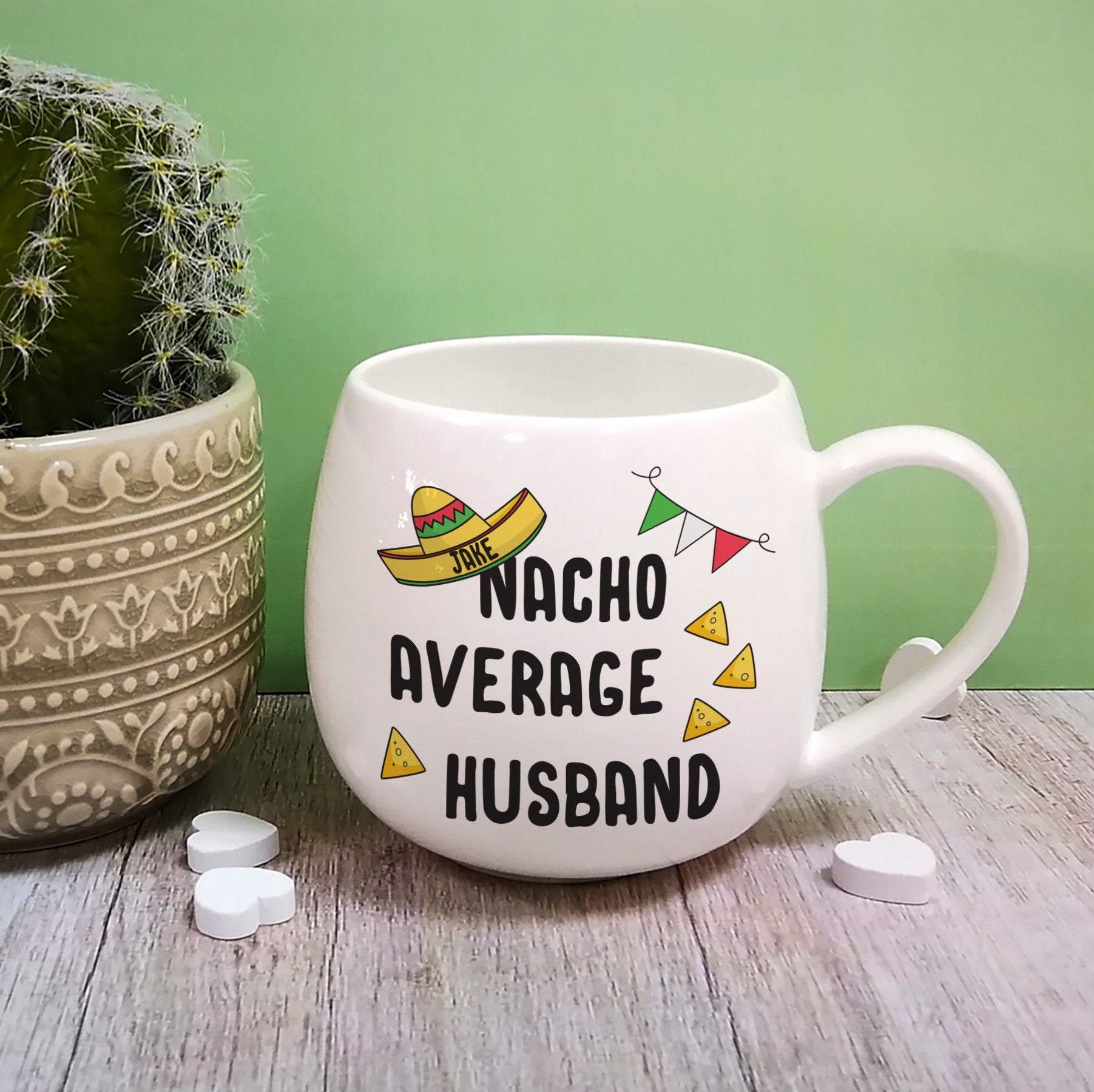 Personalised Nacho Average Husband Mug - Myhappymoments.co.uk