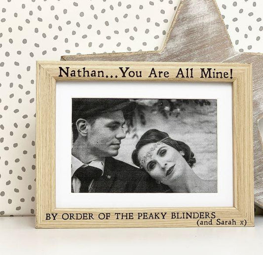 Personalised By Order Of The Peaky Blinders Photo Frame