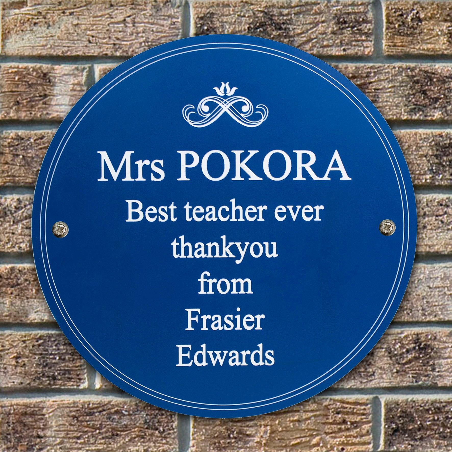 Personalised Heritage Plaque - Myhappymoments.co.uk