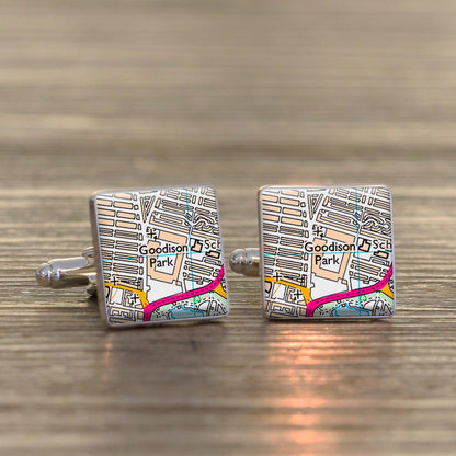 Football Stadium Map Cufflinks