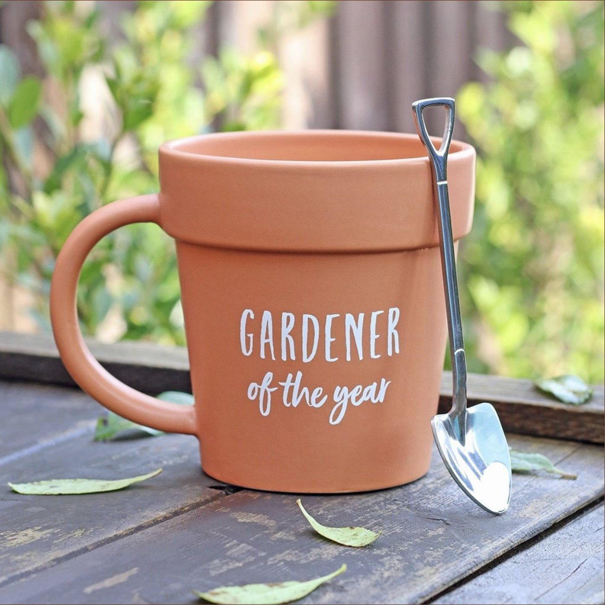 Gardener of the Year Pot Mug and Shovel Spoon