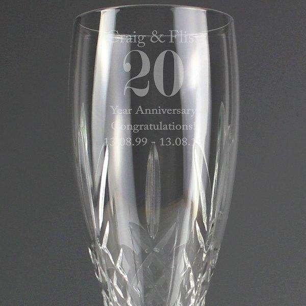 Personalised Special Occasion Cut Crystal Champagne Flute - Myhappymoments.co.uk