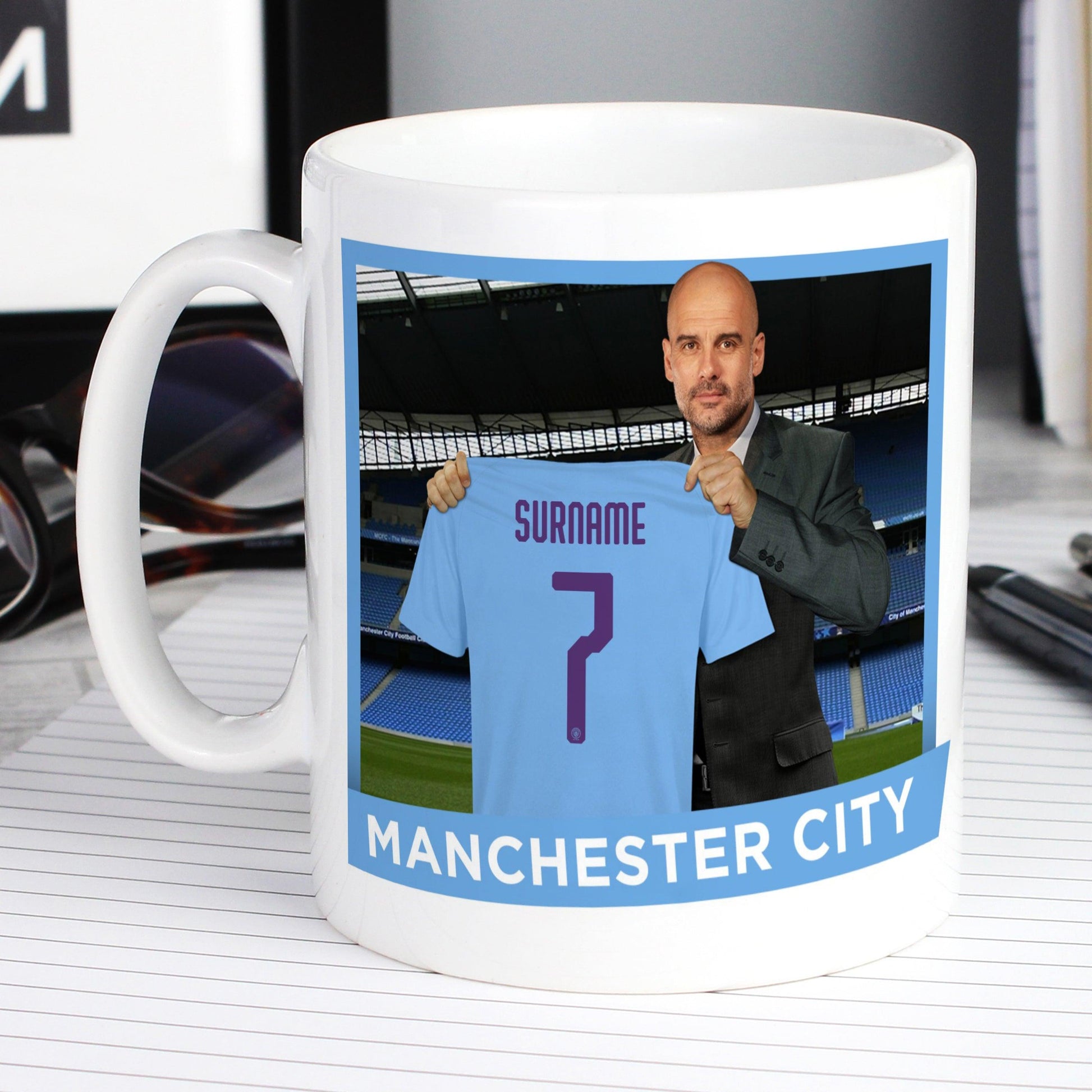 Personalised Manchester City FC Manager Mug