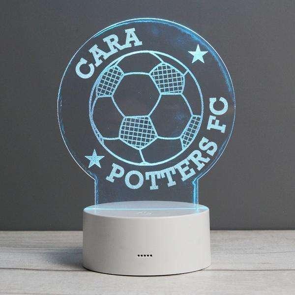 Personalised Football Night Light - Myhappymoments.co.uk