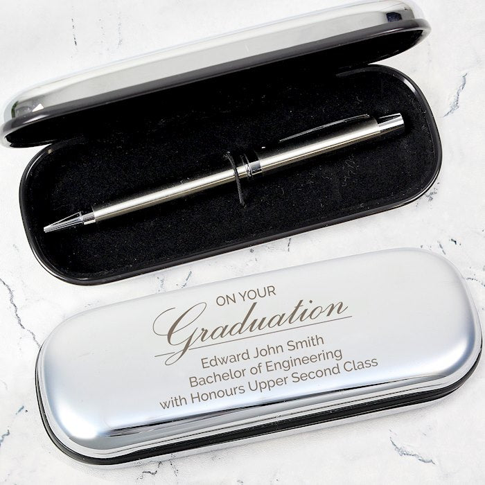 Personalised Graduation Pen and Box Gift Set